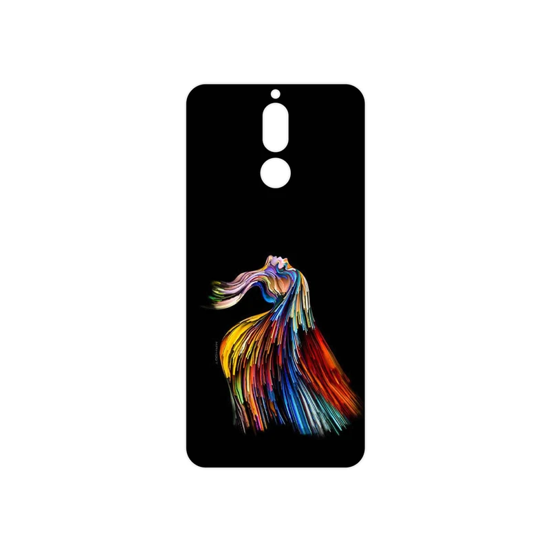 برچسب پوششی ماهوت مدل Rainbow Hair Digital Art مناسب برای گوشی موبایل هوآوی Mate 10 Lite