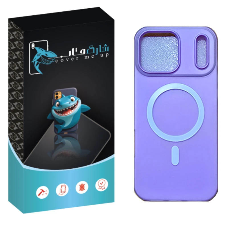 کاور شارک قاب مدل سیلیکونی پاستیلی مناسب برای گوشی موبایل اپل Iphone 17 Pro Max