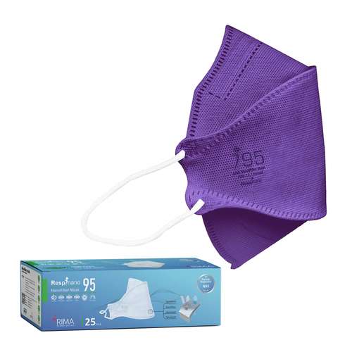 ماسک تنفسی ریما مدل سه بعدی N95 نانوالیاف بسته 25 عددی طرح رنگین کمان