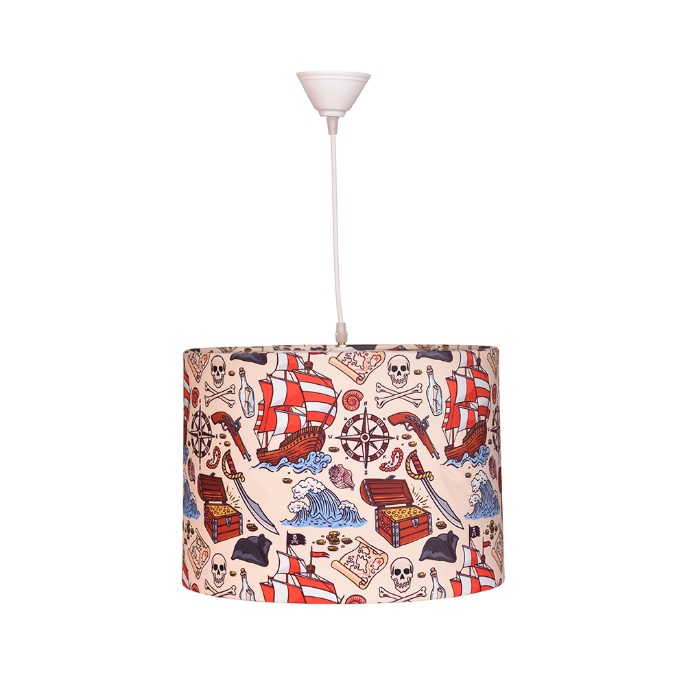 لوستر و آباژور رومیزی کودک مدل کشتی دزدان دریایی