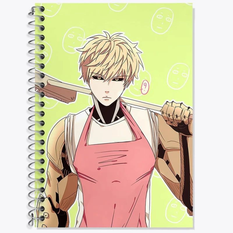 دفتر لغت 50 برگ خندالو مدل جنوس انیمه مرد تک مشتی One Punch Man کد 11376