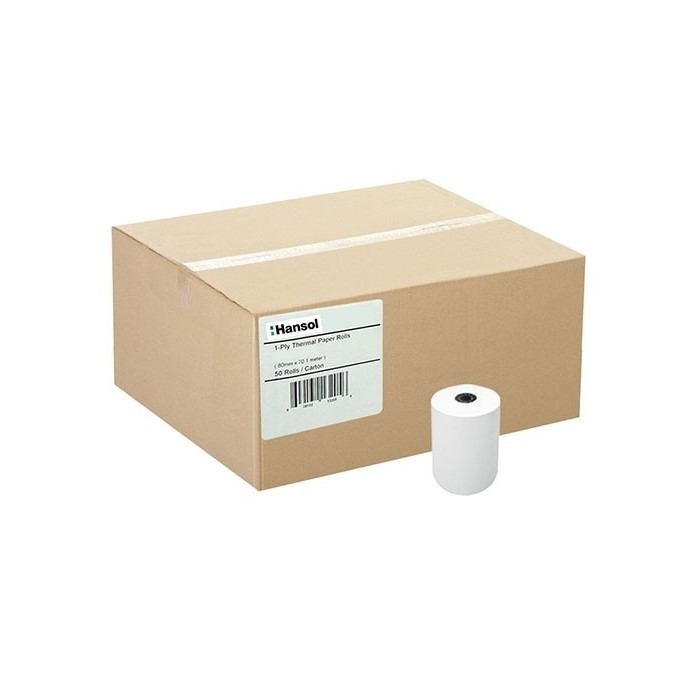 رول کاغذ حرارتی هانسول کارتخوان پوز مدل 001 بسته 200 عددی 18 متری