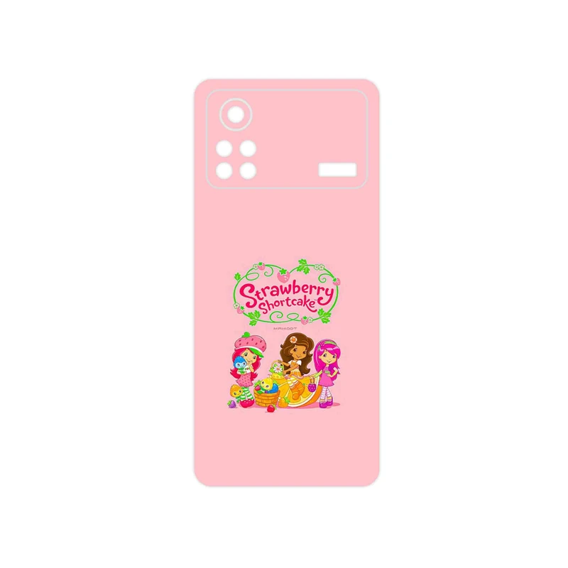 برچسب پوششی ماهوت مدل Strawberry Shortcake مناسب برای گوشی موبایل شیائومی Poco X4 Pro 5G