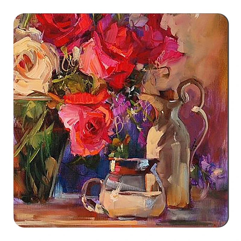 	 مگنت طرح نقاشی گل و گلدان کد wmg4273