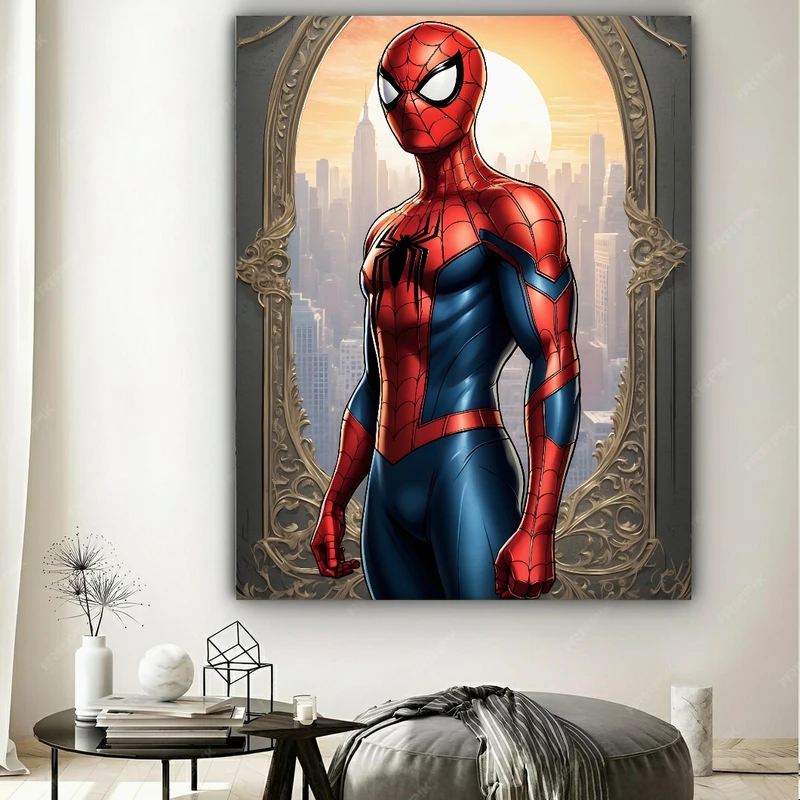 پوستر طرح مخمل اسپایدر من مدل مرد عنکبوتی کد BK22964