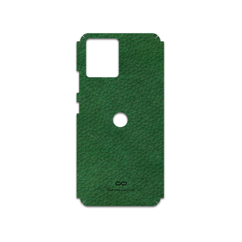 برچسب پوششی ماهوت مدل Green-Leather مناسب برای گوشی موبایل موتورولا Edge 30 Fusion