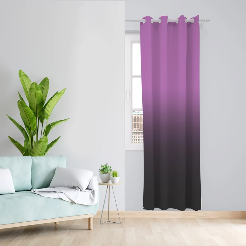 پرده طرح دو رنگ مدل مخمل پانچی کد 1913 z سایز 140x200 سانتی متر