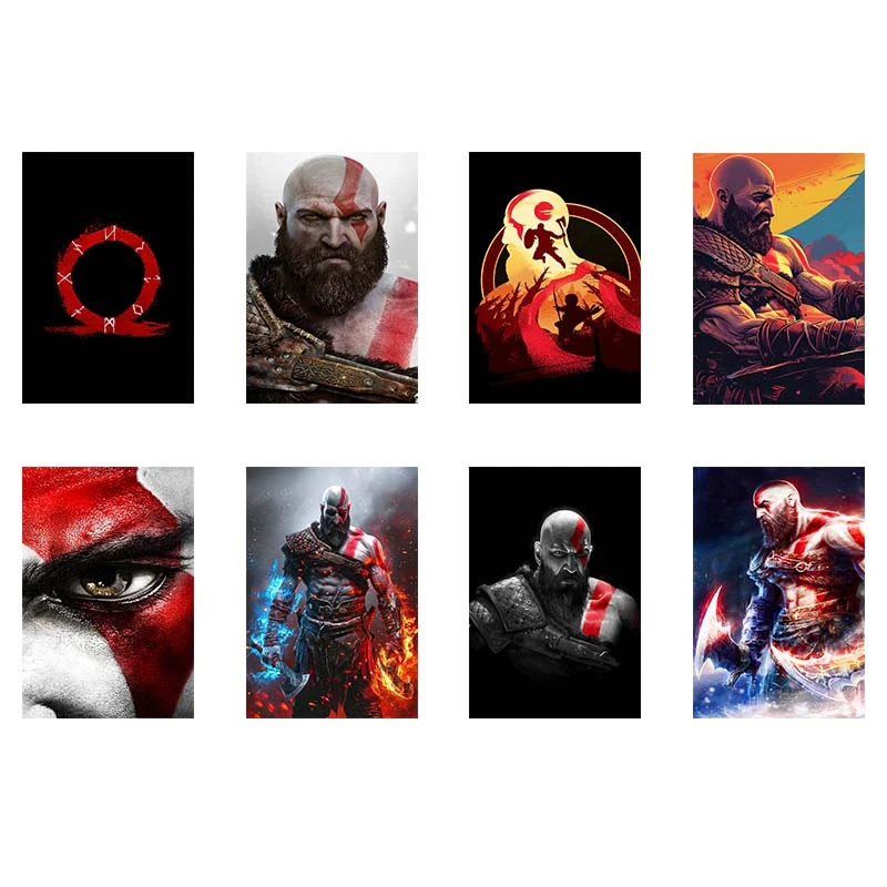 پوستر کارنيکا طرح گاد اف وار God of War کد 89308 مجموعه 8 عددی
