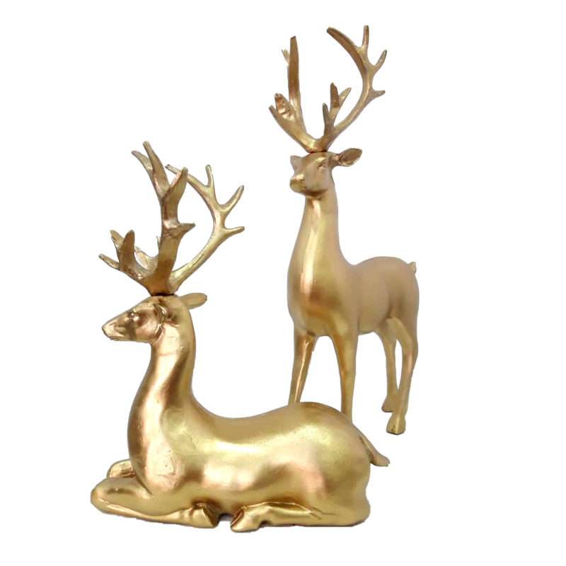 مجسمه مدل گوزن بسته  2 عددی