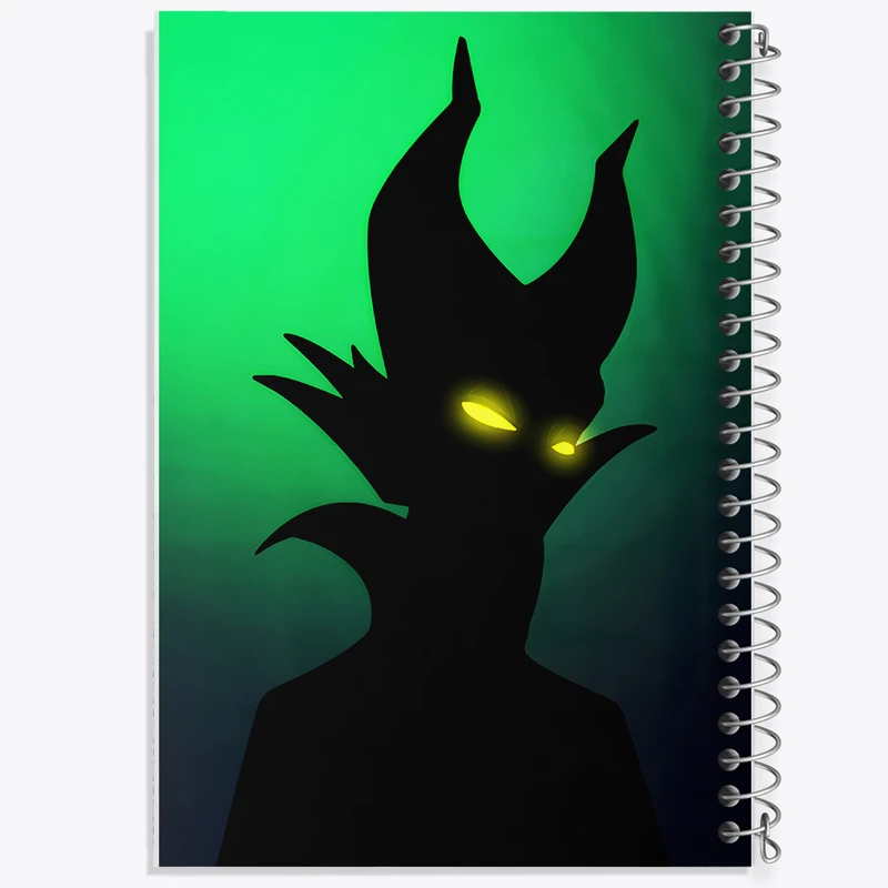 دفتر شطرنجی 50 برگ خندالو طرح مالفیسنت (Maleficent) کد N3461