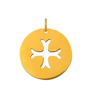 آویز گردنبند طلا 18 عیار زنانه قیراط طرح دایره کد GH2494