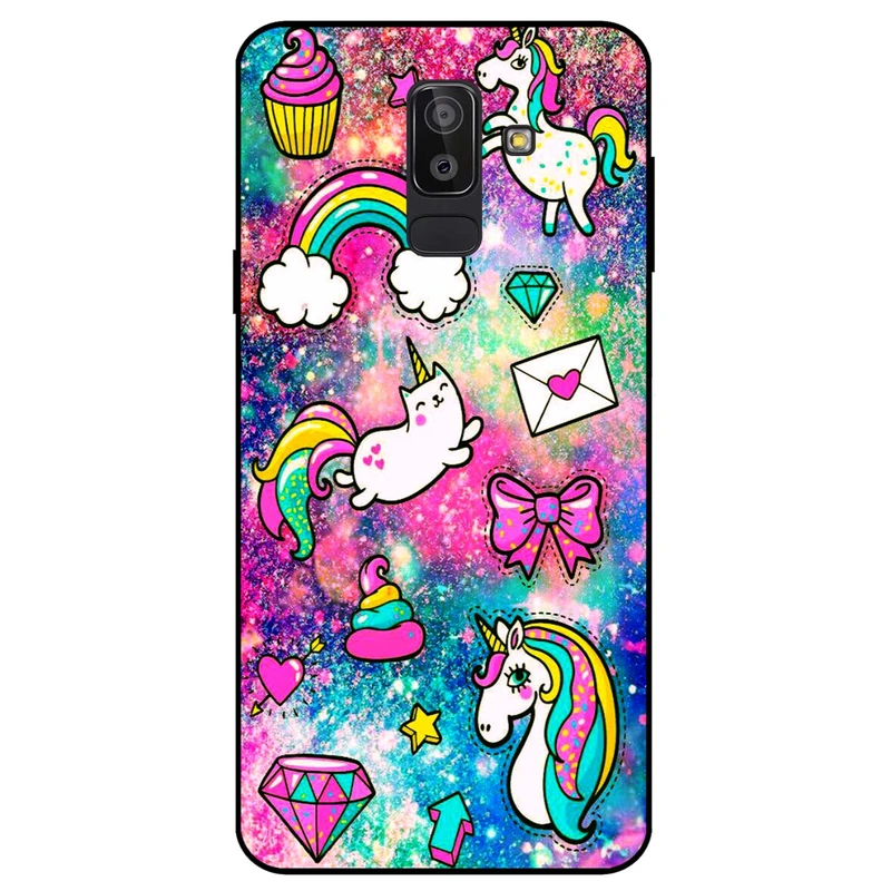 کاور مگافون طرح تک شاخ مدل 8155 مناسب برای گوشی موبایل سامسونگ Galaxy J8 2018          