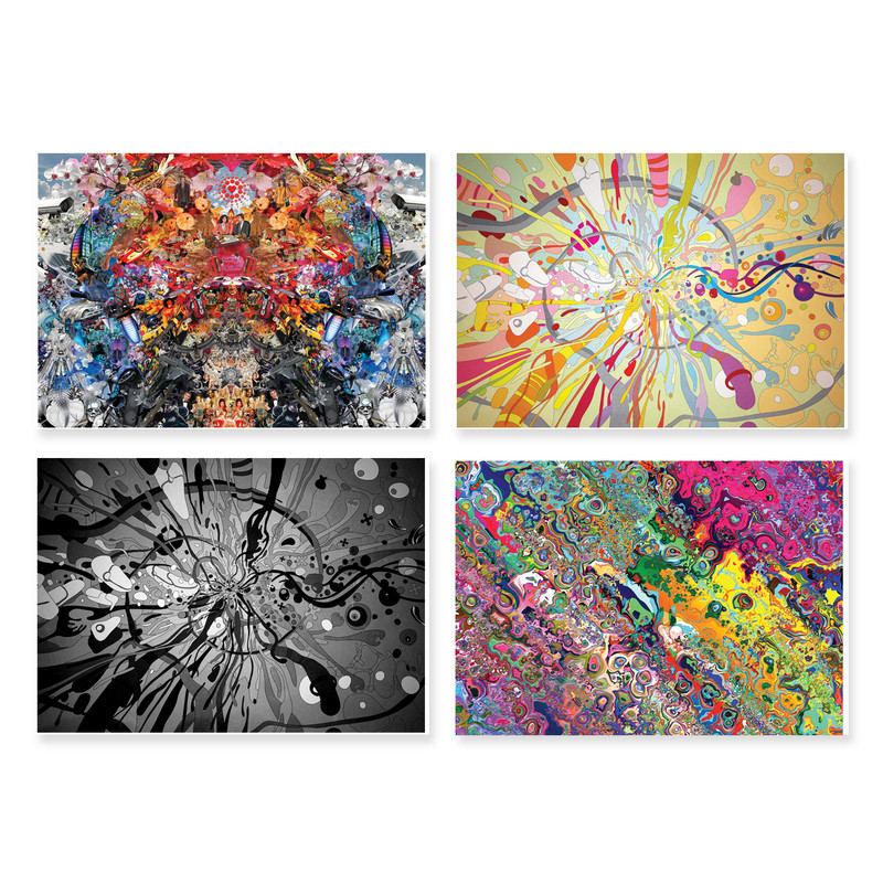 پوستر طرح فانتزی کد A-1967 مجموعه 4 عددی