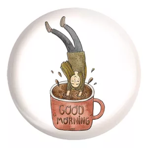 پیکسل خندالو طرح قهوه Coffee کد 5388 مدل بزرگ