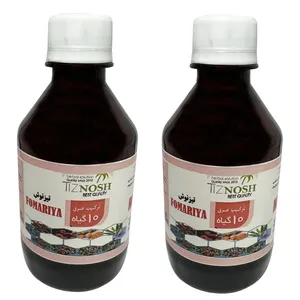 عرق 10 گیاه چربی کبد تیزنوش - 500 میلی لیتر بسته 2 عددی