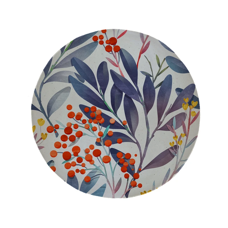 پادری مدل دایره طرح برگ کد 5148 سایز 90 × 90 سانتی متر