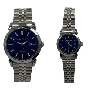 ست ساعت مچی عقربه ای زنانه و مردانه لدفورت مدل mk-143g