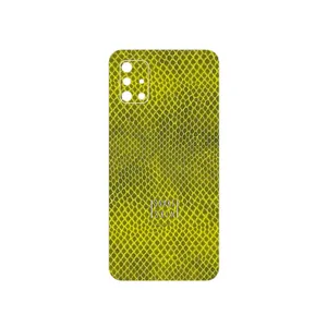 MAHOOT Yellow Snake Skin Cover Sticker for Samsung Galaxy A51