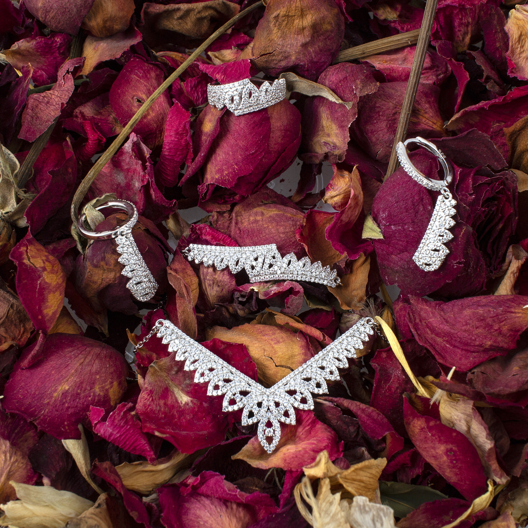 نیم ست نقره زنانه مدل N149