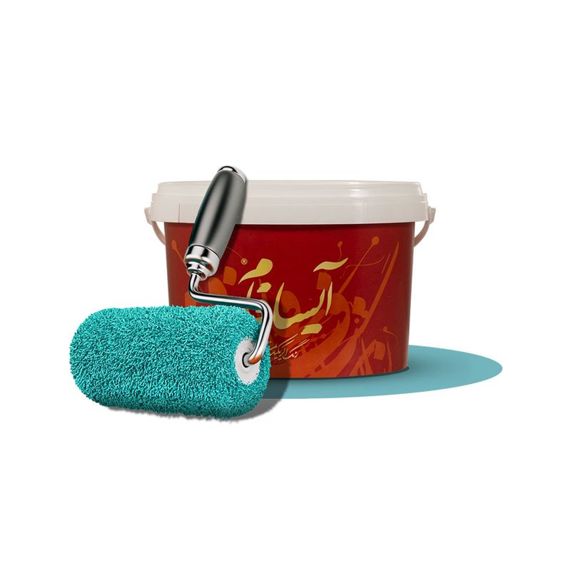 رنگ اکریلیک نیم براق آیسافام کد SEMI GLOSS وزن 3.500 کیلوگرم