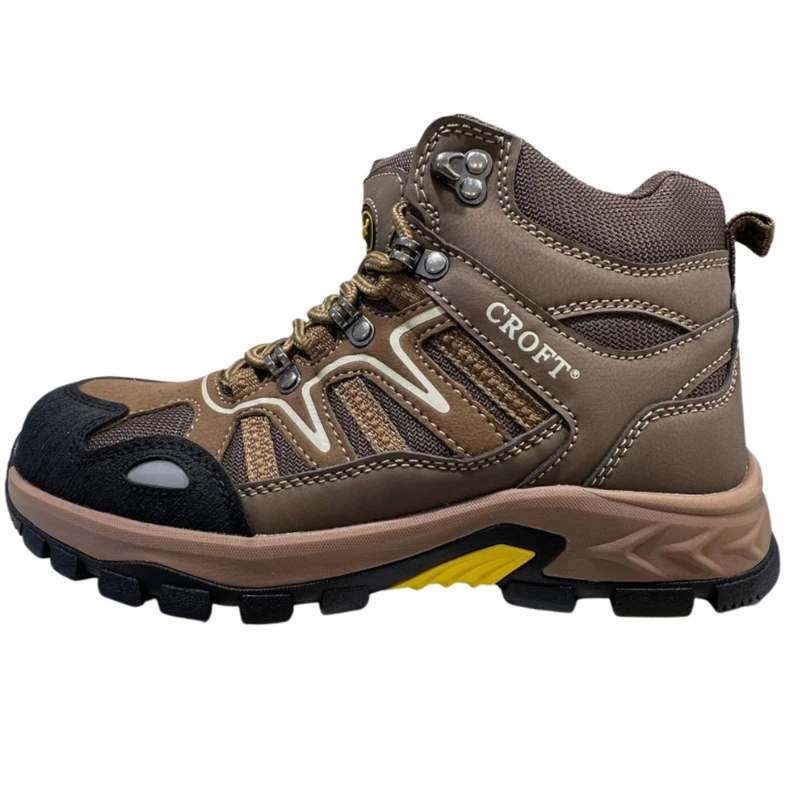 کفش ایمنی کرافت مدل SH-108 رنگ قهوه‌ای متوسط