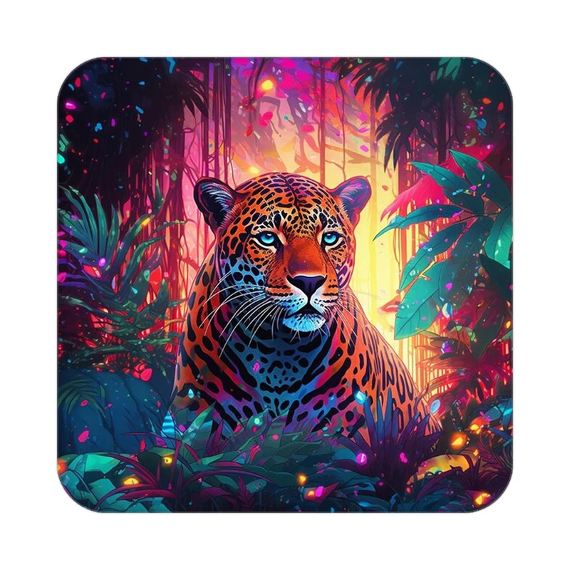 زیر لیوانی کاکتی طرح حیوانات رنگی مدل mp25967