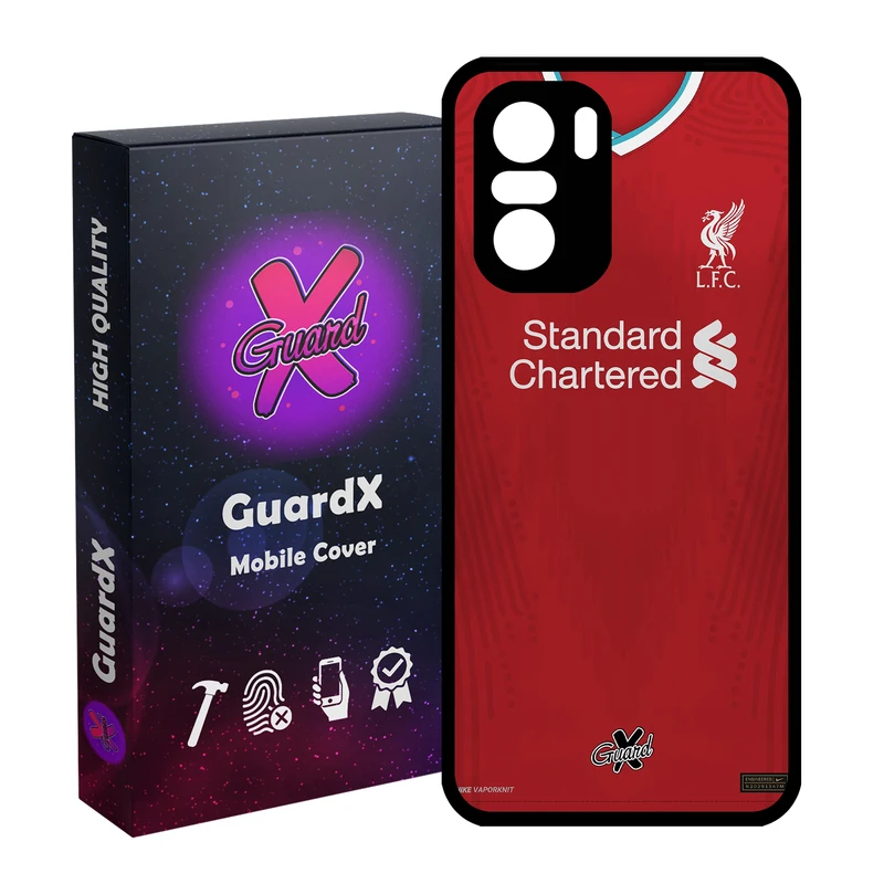 کاور گارد ایکس طرح Liverpool مدل Glass10252 مناسب برای گوشی موبایل شیائومی Poco F3/MI 11X/MI 11X Pro/Redmi K40/K40 Pro