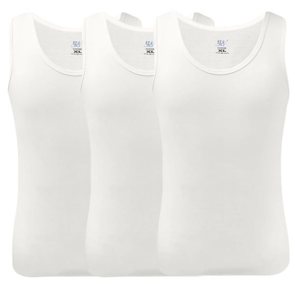 زیرپوش بدون آستین مردانه نیل کوک مدل Tank-Top مجموعه 3 عددی