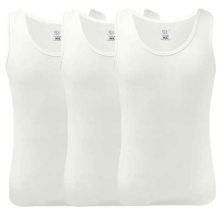 زیرپوش بدون آستین مردانه نیل کوک مدل Tank-Top مجموعه 3 عددی