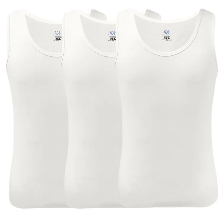 زیرپوش بدون آستین مردانه نیل کوک مدل Tank-Top مجموعه 3 عددی