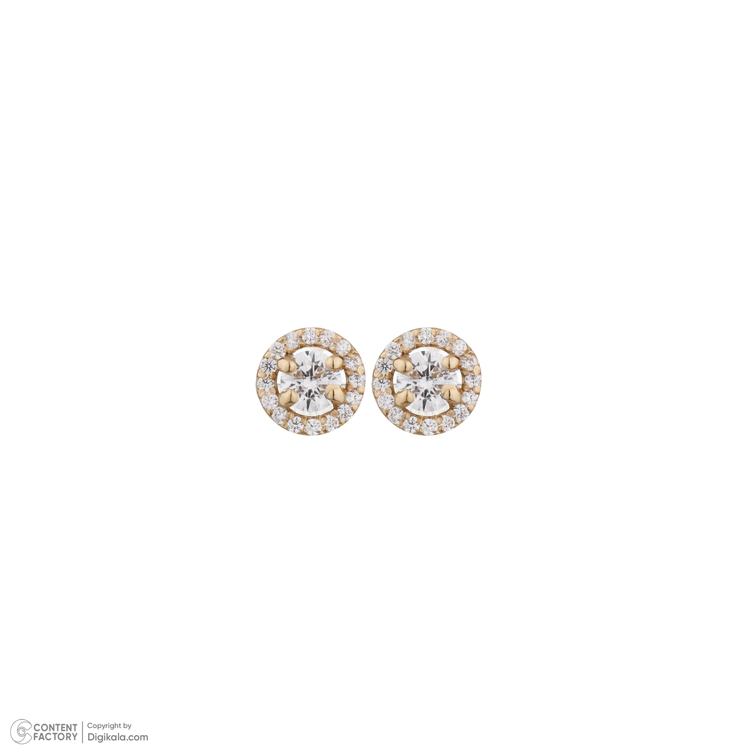 گوشواره طلا 18 عیار زنانه گالری شیدا مجد مدل تخمه کوچک