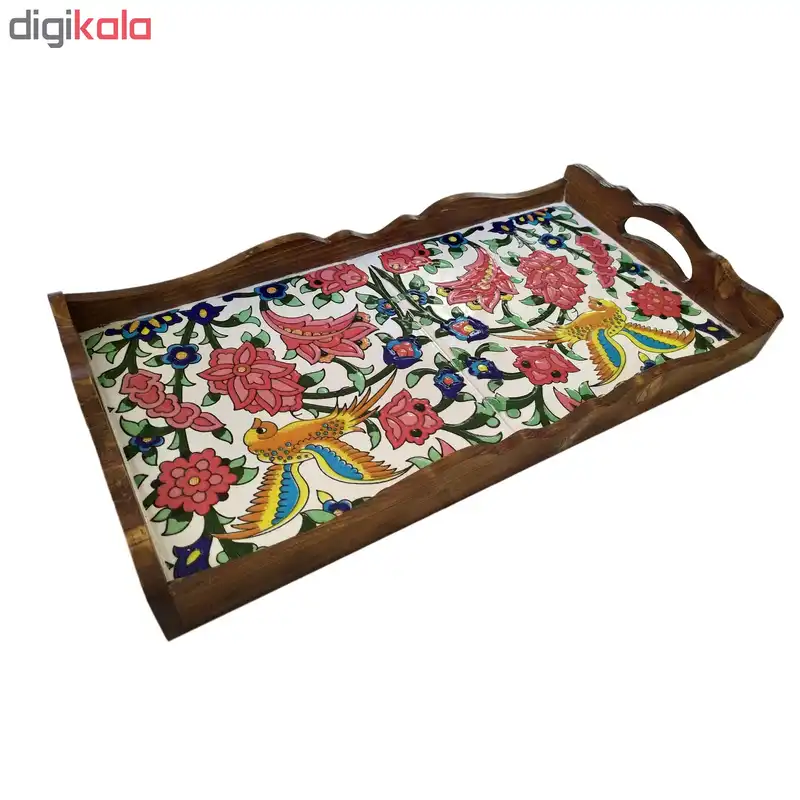 سینی کاشی کاری چوبی کد 20403451