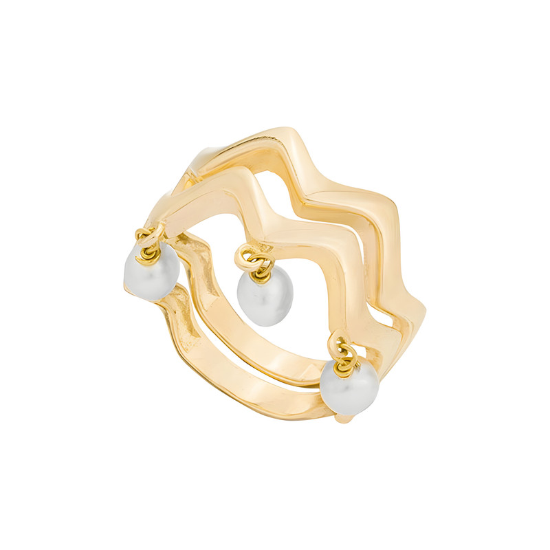 انگشتر طلا 18 عیار زنانه کیا گالری مدل RR009