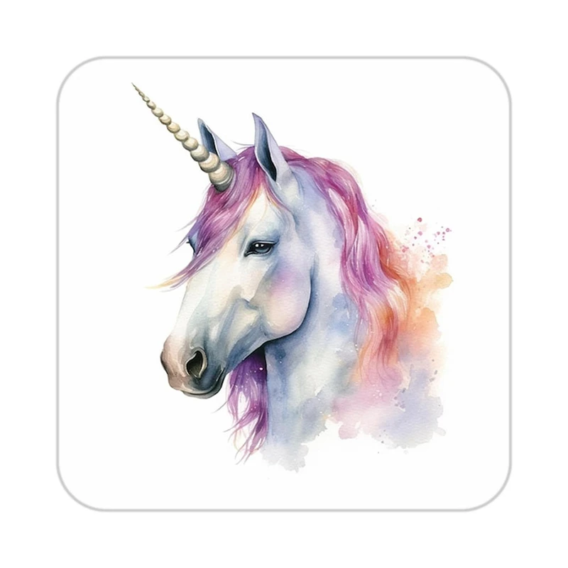 زیر لیوانی کاکتی طرح اسب تک شاخ و یونیکورن مدل mp33449