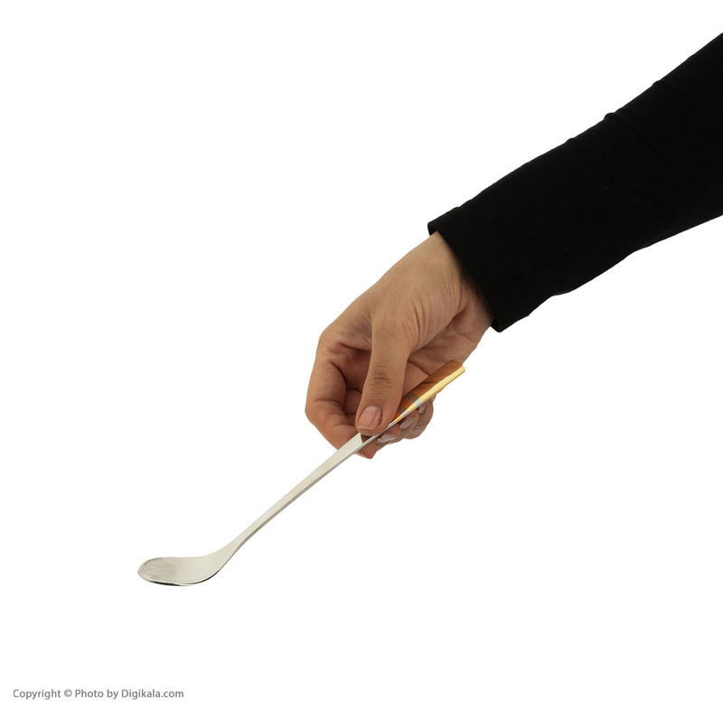 قاشق شربت خوری ناب استیل مدل فلورانس بسته 6 عددی