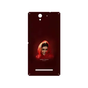 MAHOOT Portrait of an Indian Woman Cover Sticker for Sony Xperia C3 Dual