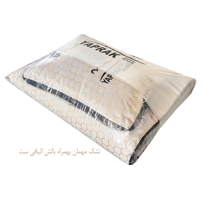 تشک مهمان یاپراک مدل کندو پلاس یکنفره سایز 85×185 سانتی متر به همراه بالش