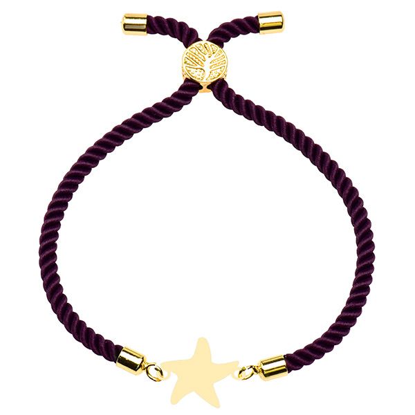 دستبند طلا 18 عیار دخترانه کرابو طرح ستاره مدل Krd1609