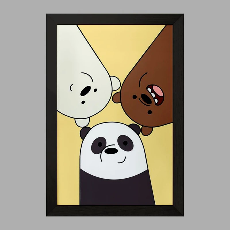 تابلو خندالو مدل انیمیشن سه خرس کله پوک کد 27628