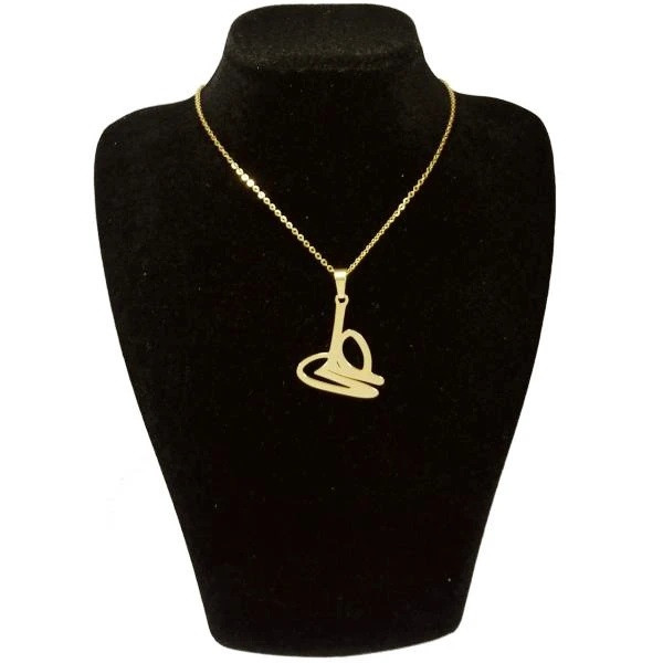 گردنبند طلا 18 عیار زنانه با زنجیر حلقهای (فلامینگو) وی وی گلد گالری طرح علی