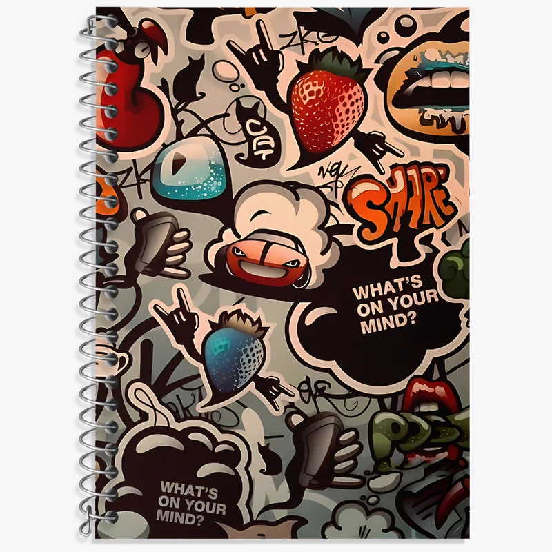 دفتر لغت 50 برگ خندالو طرح پترن فانتزی کد N2680