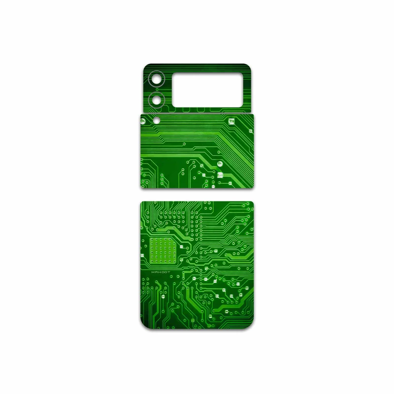برچسب پوششی ماهوت مدل Green-Printed-Circuit-Board مناسب برای گوشی موبایل سامسونگ Galaxy Z Flip3 5G