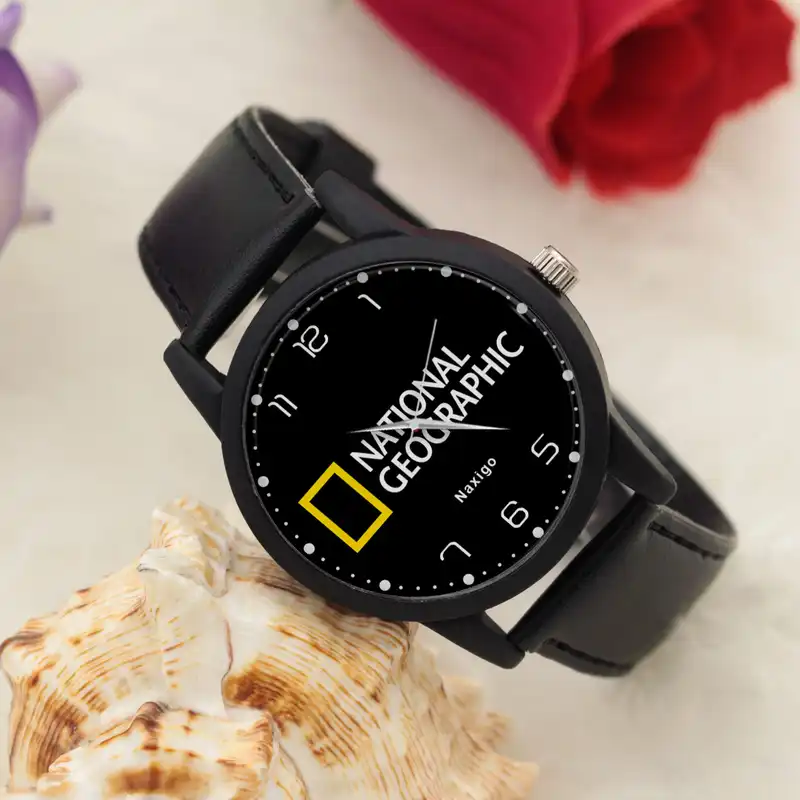 ساعت مچی عقربه ای ناکسیگو طرح نشنال جئوگرافیک کد LF4212
