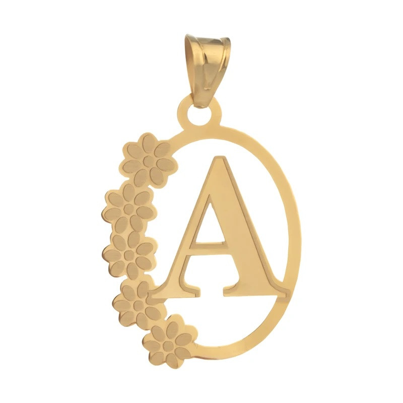 آویز گردنبند طلا 18 عیار زنانه وی وی گلد گالری مدل حرف A کد va991