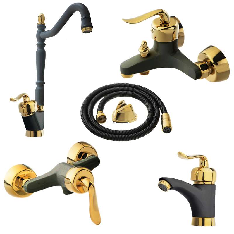 ست شیرآلات فراست پویا مدل قاصدک MT به همراه شلنگ توالت ست شیرآلات فراست پویا مدل قاصدک MT به همراه شلنگ توالت