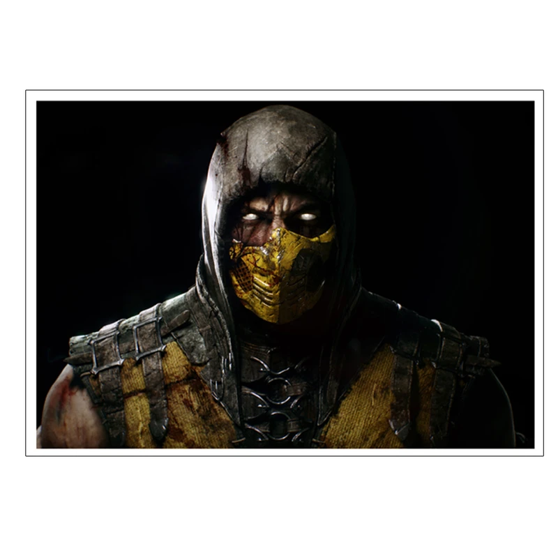 پوستر مدل گیم مورتال کامبت Mortal kombat طرح اسکورپیون کد 2