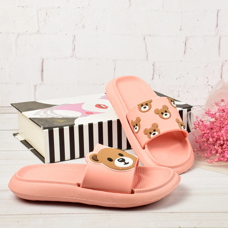 عکس شماره 6 : دمپایی دخترانه زیتون مدل تدی خرسه کد klbs.3708