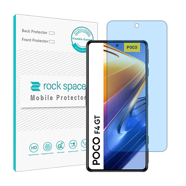 محافظ صفحه نمایش ضد اشعه آبی راک اسپیس مدل HyBLU مناسب برای گوشی موبایل شیائومی Poco F4 GT