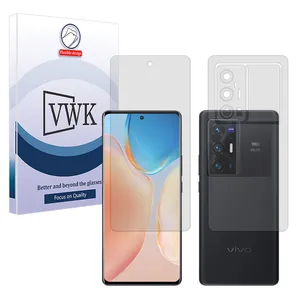 VWK Tough model matte screen protector suitable for Vivo X70 Pro Plus mobile phone along with the back protector