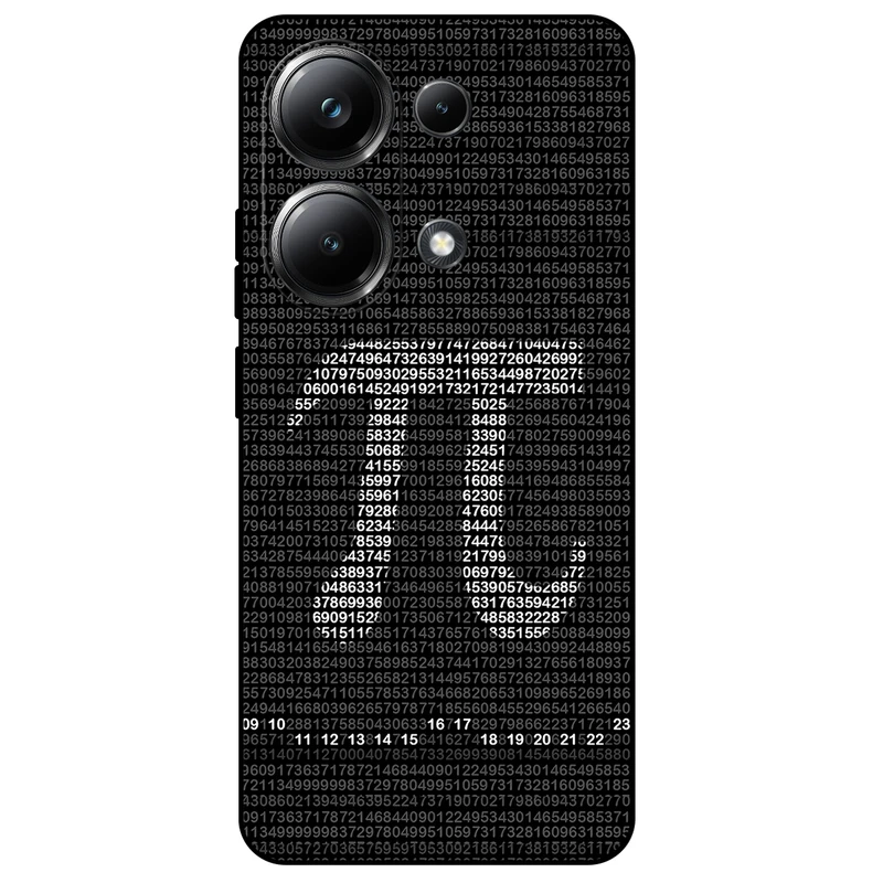 کاور مگافون طرح عدد پی مدل 7240 مناسب برای گوشی موبایل شیائومی Redmi Note 13 Pro 4G